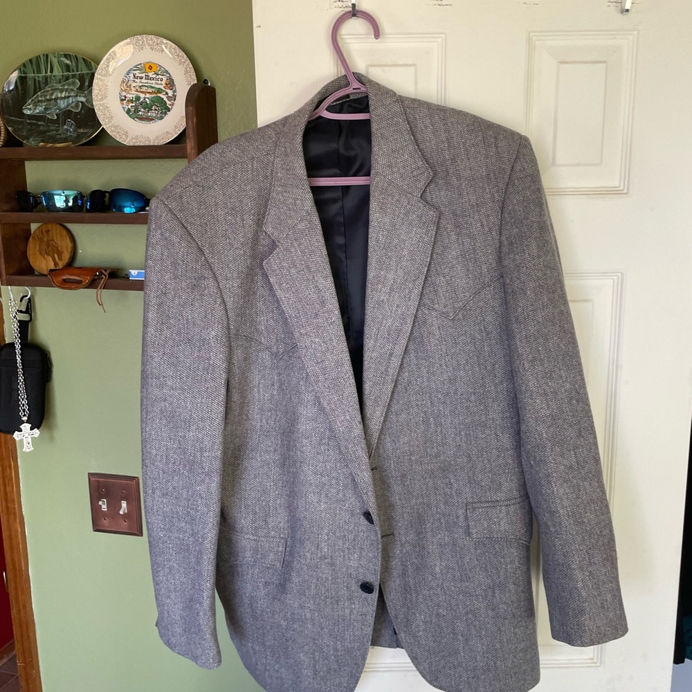 Elegant Gray Men's Blazer